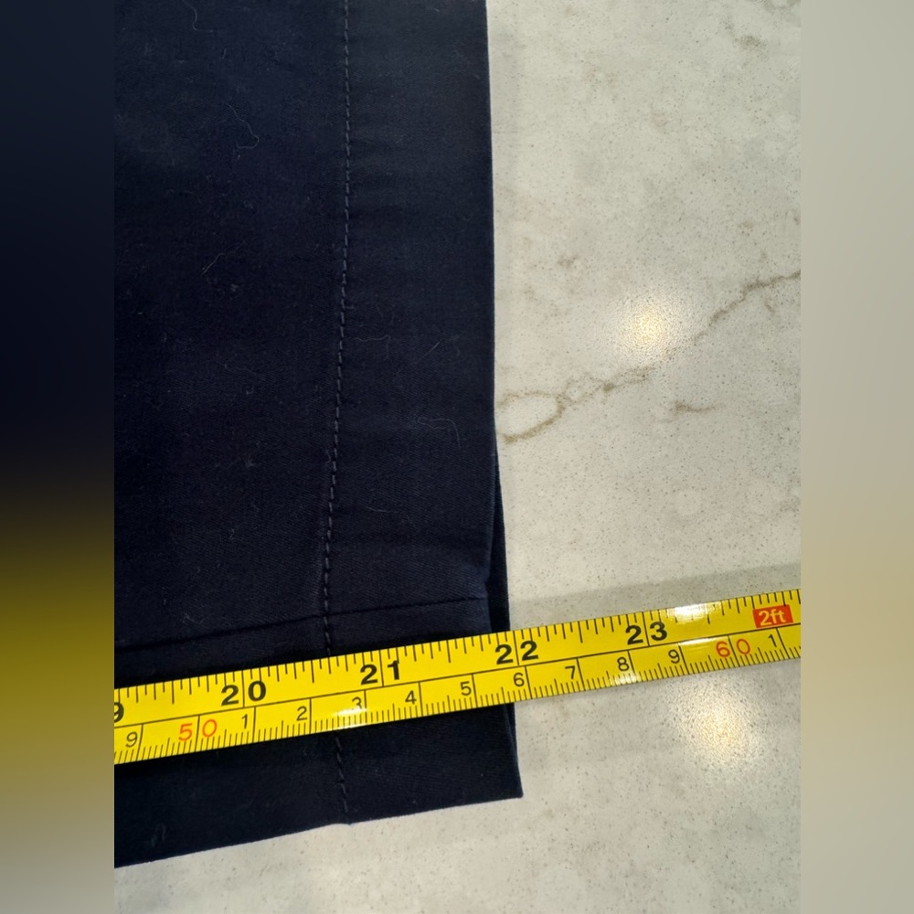 Talbots Perfect Crop Pant Curvy Fit Navy Blue Size 12P - Picture 10 of 10